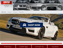 Tablet Screenshot of europeanmotorscorp.com